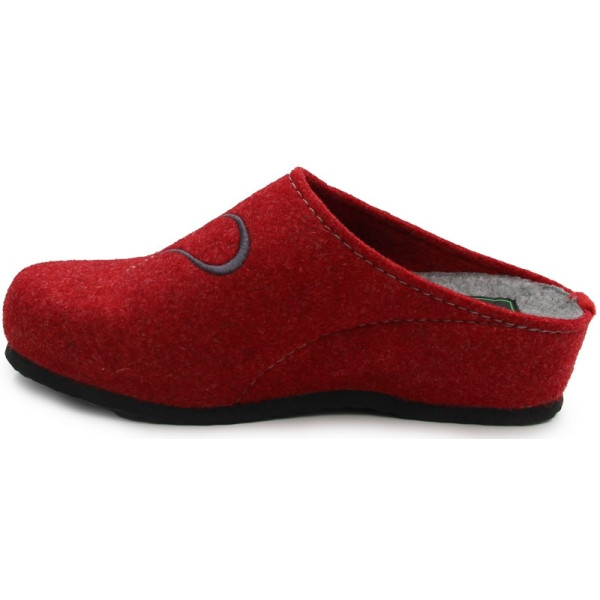 Kapcie po domu na zimę damskie czerwone Dr Brinkmann 330008-04