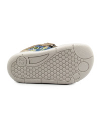 Dziecięce Buty Jesienne Na Rzep Barefoot w Misie Jamet 1126 Niebieski Miś