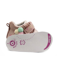 Buty Dla Dziewczynki Na Jesień Błyszczące DD STEP S015-51219B Metalic Pink