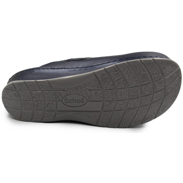 Klapki damskie na koturnie Scholl Gemini Strap mf308871040 Navy Blue