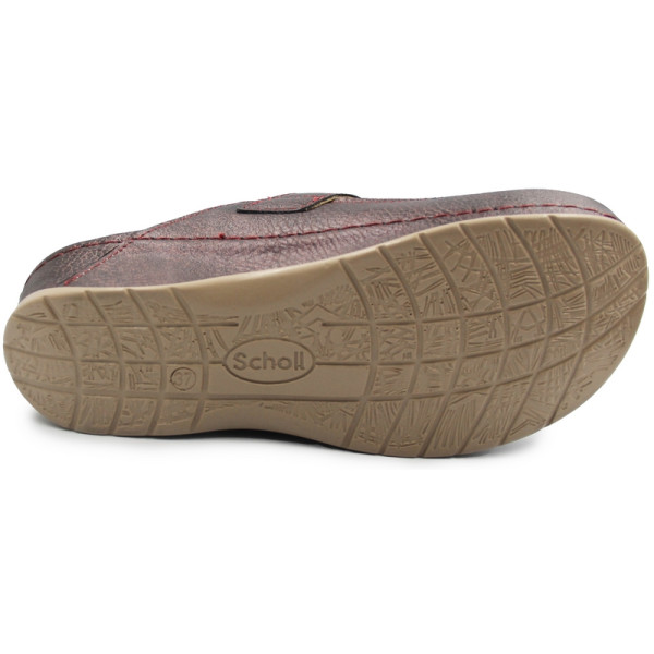 Buty po domu damskie Scholl Gemini Buckle med mf308851008 Bordeaux