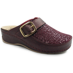Buty po domu damskie Scholl Gemini Buckle med mf308851008 Bordeaux