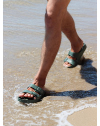 Klapki Męskie Basenowe Plażowe Genuins Mallorca khaki