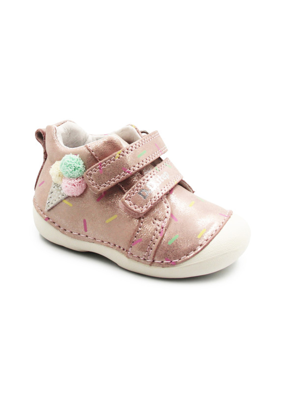 Buty Dla Dziewczynki Na Wiosnę Błyszczące DD STEP S015-51219B Metalic Pink