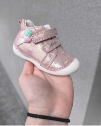 Buty Dla Dziewczynki Na Jesień Błyszczące DD STEP S015-51219B Metalic Pink