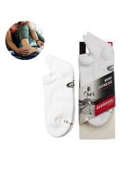 Białe Skarpety Krótkie Stopki Mini Fitness Deodorant