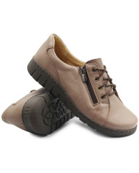 Eleganckie Buty Na Jesień Damskie Skórzane Helios 429 Brąz