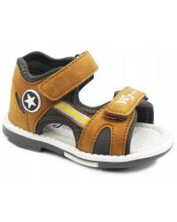 Sandały Dla Chłopca Na Lato Brązowe Wojtyłko 1s23735