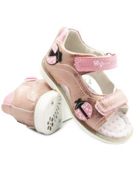 Sandały Dla Dziewczynki Wojtyłko 1s23733 Róż