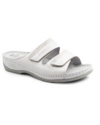 Białe Klapki Damskie Do Pracy Batz Rea