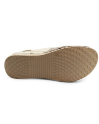 Damskie Sandały Beżowe Skórzane Helios 144 Capucino