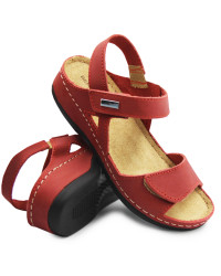 Sandały Damskie Na Lato Czerwone Befado 158 D 286