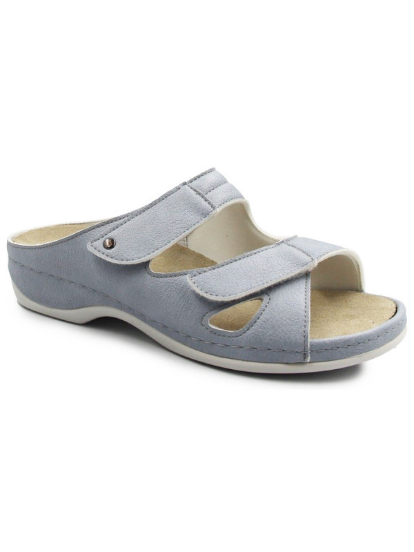 Klapki dla kobiet na lato ze skóry naturalnej Berkemann Janna 01027-354