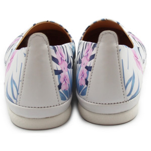 Wygodne balerinki ze skóry naturalnej do pracy na lato Dlastopy 01