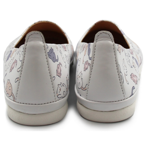 Baleriny dla kobiet na wiosnę ze skóry naturalnej Dlastopy 05