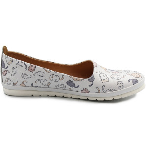 Baleriny dla kobiet na wiosnę ze skóry naturalnej Dlastopy 05