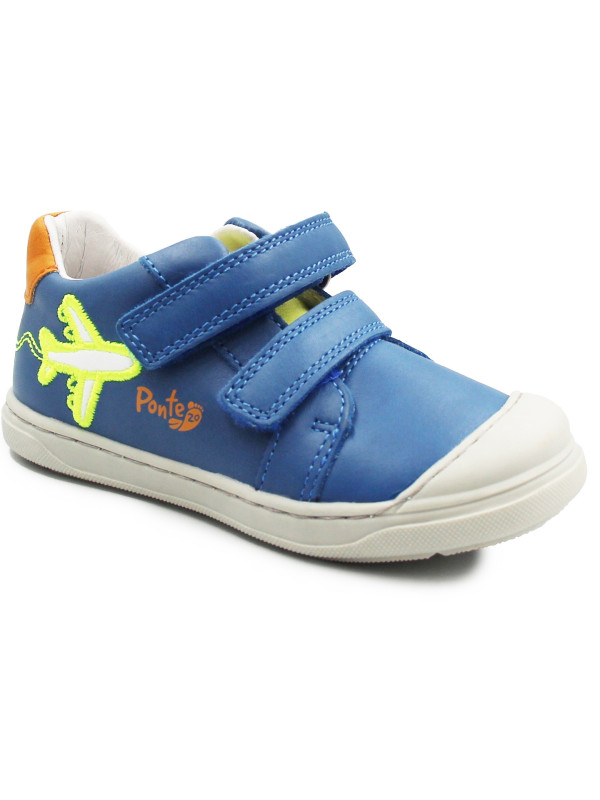 Buty Na Jesień Dla Chłopca Trampki Niebieskie Samolot Ponte DA03-4-1760A