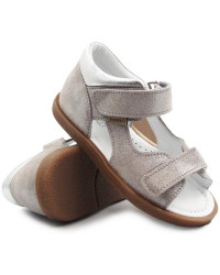 Dziewczęce Brokatowe Sandały Profilaktyczne Ameko Plain-Stone Dust