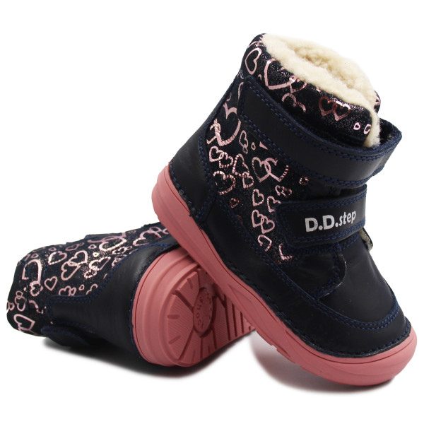 Buty na zimę dla dziewczynki z ociepleniem D.D.Step W071-346BT