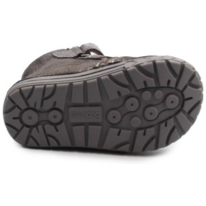 Ocieplane buty zimowe dla dziewczynki błyszczące DD STEP W029-362Y