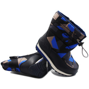 Śniegowce dla chłopca na suwak Wojtyłko 1z23033 granat