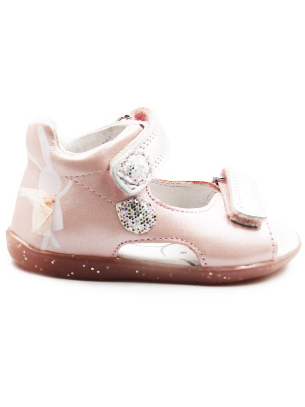 Różowe Sandały Dla Dziewczynki G075-51453M Baby Pink