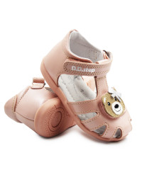 Sandały Dla Dziewczynki Różowe z Misiem DD STEP G075-51284D Baby Pink
