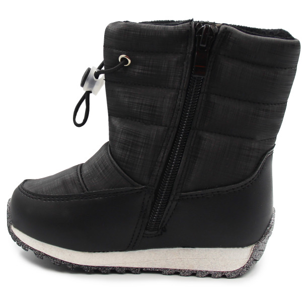 Buty na śnieg dla dziewczynki wysokie śniegowce ocieplane Wojtyłko 2z24133 czarny