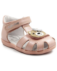 Sandały Dla Dziewczynki Różowe z Misiem DD STEP G075-51284D Baby Pink