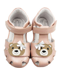 Sandały Dla Dziewczynki Różowe z Misiem DD STEP G075-51284D Baby Pink