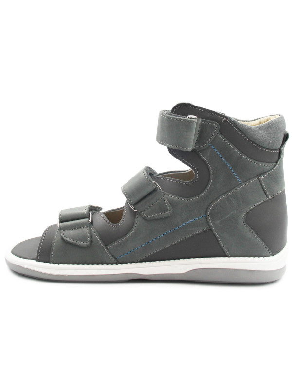 Wysokie sandały dla chłopca ze skóry naturalnej na lato MEMO LUKAS