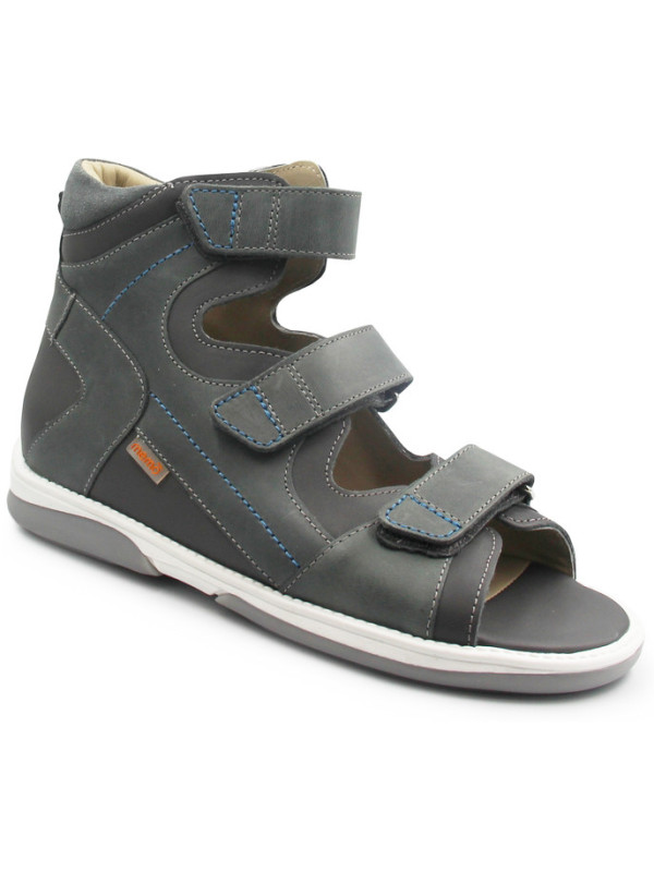 Wysokie sandały dla chłopca ze skóry naturalnej na lato MEMO LUKAS