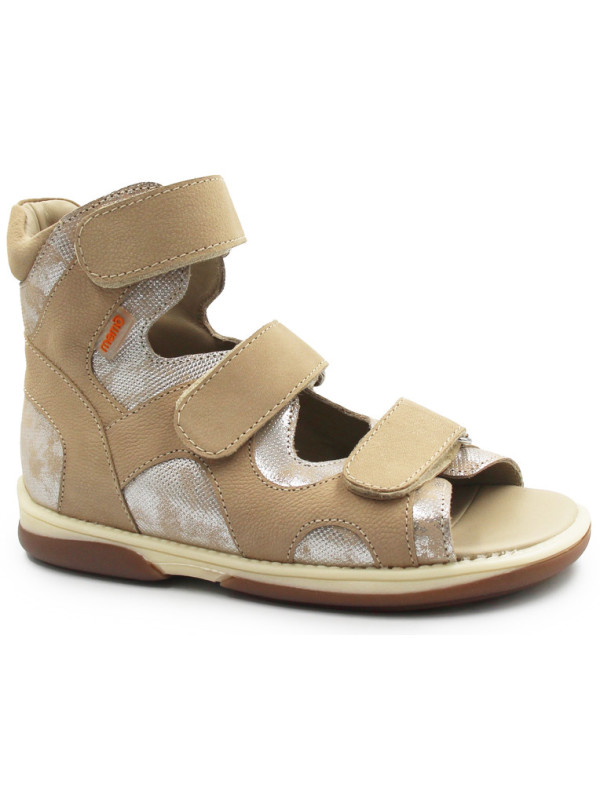 Sandały korekcyjne beżowe dla dziewczynek na lato MEMO JOANNA