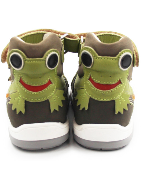 Profilaktyczne sandały z wysokim zapiętkiem na szerokie stopy MEMO FROG