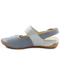 Sandały Dla Kobiet Na Lato Szerokie Niebieskie Waldlaufer 342002