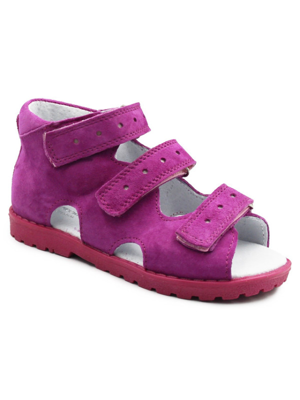 Sandały dla dziewczynki z obcasem thomasa do przedszkola Kornecki OR 03 fuxia