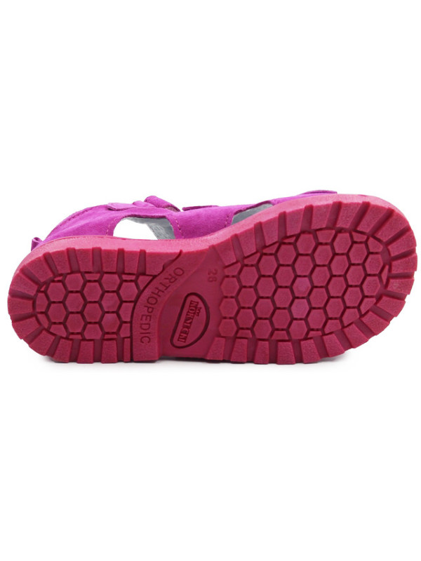 Sandały dla dziewczynki z obcasem thomasa do przedszkola Kornecki OR 03 fuxia