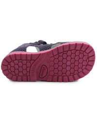 Sandały korekcyjne do przedszkola z obcasem Thomasa Kornecki OR 103 fiolet/w