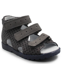 Kapcie profilaktyczne dla chłopca ażurowe do przedszkola szkoły Kornecki OR 03 grafit/s