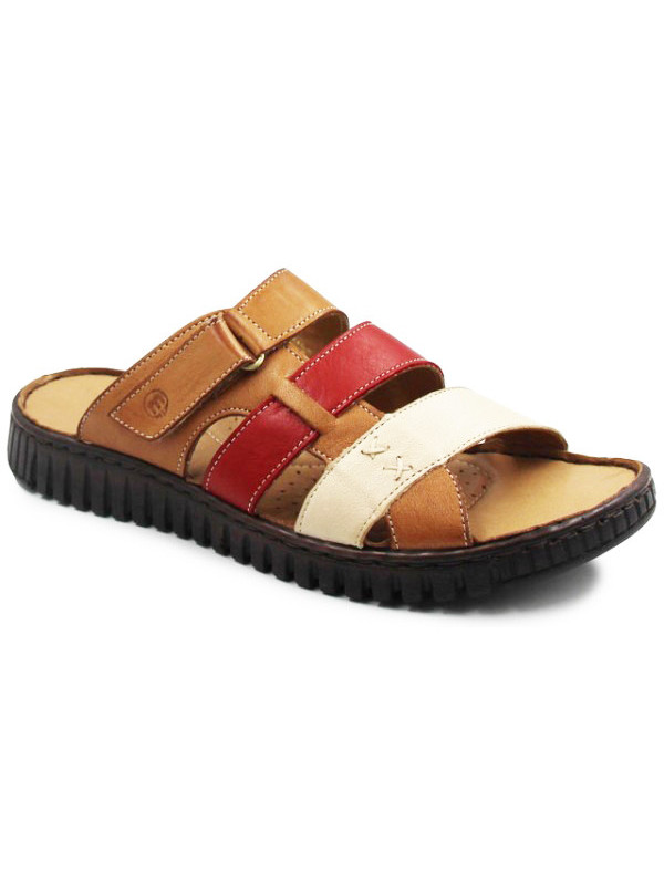 Klapki ze skóry naturalnej dla kobiet na lato do pracy Manitu 900117-21