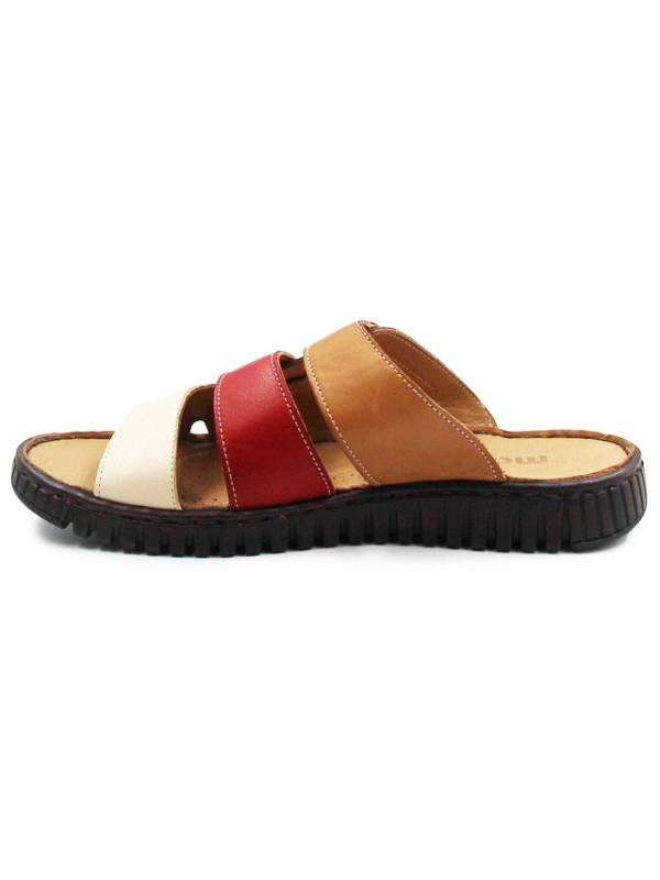 Klapki ze skóry naturalnej dla kobiet na lato do pracy Manitu 900117-21