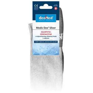 Skarpety zdrowotne frotte z jonami srebra Medic Deo Silver DeoMed