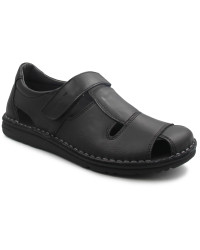 Sandały półsandały na lato dla seniora Grunland sa 1515 lapo nero