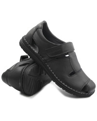 Sandały półsandały na lato dla seniora Grunland sa 1515 lapo nero