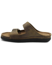 Klapki męskie na lato ze skóry naturalnej Berkemann Adam 01950-405