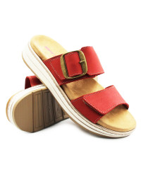 Klapki Damskie Batz Karina Czerwone