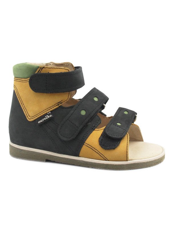 Sandały ortopedyczne dla chłopca do ortez do szkoły Aurelka