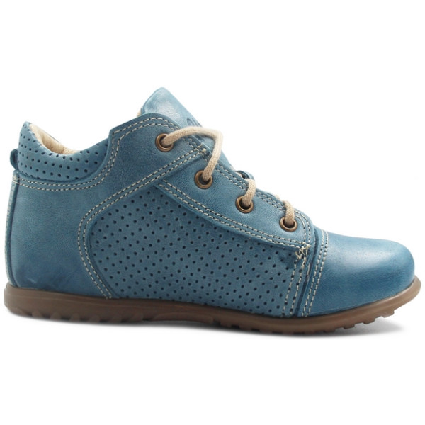 Trzewiki Wiosenne Dla Chłopca Sznurowane Skórzane Emel e 2429-19