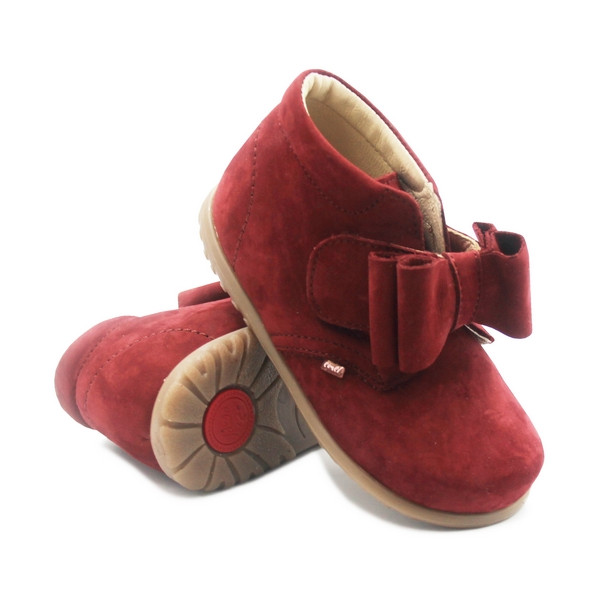 Eleganckie Wizytowe Buty Trzewiki Z Odpinaną Kokardą Emel e 1077e-1