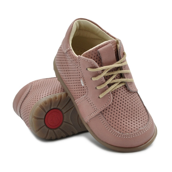 Trzewiki Jesienne EMEL sznurowane skóra licowa dziewczęce e 1153A-7